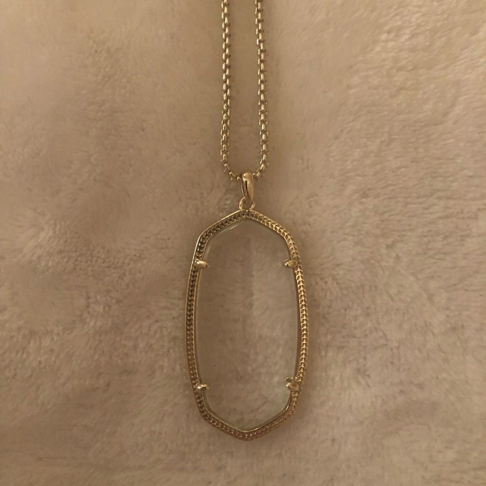 Kendra Scott necklace clear